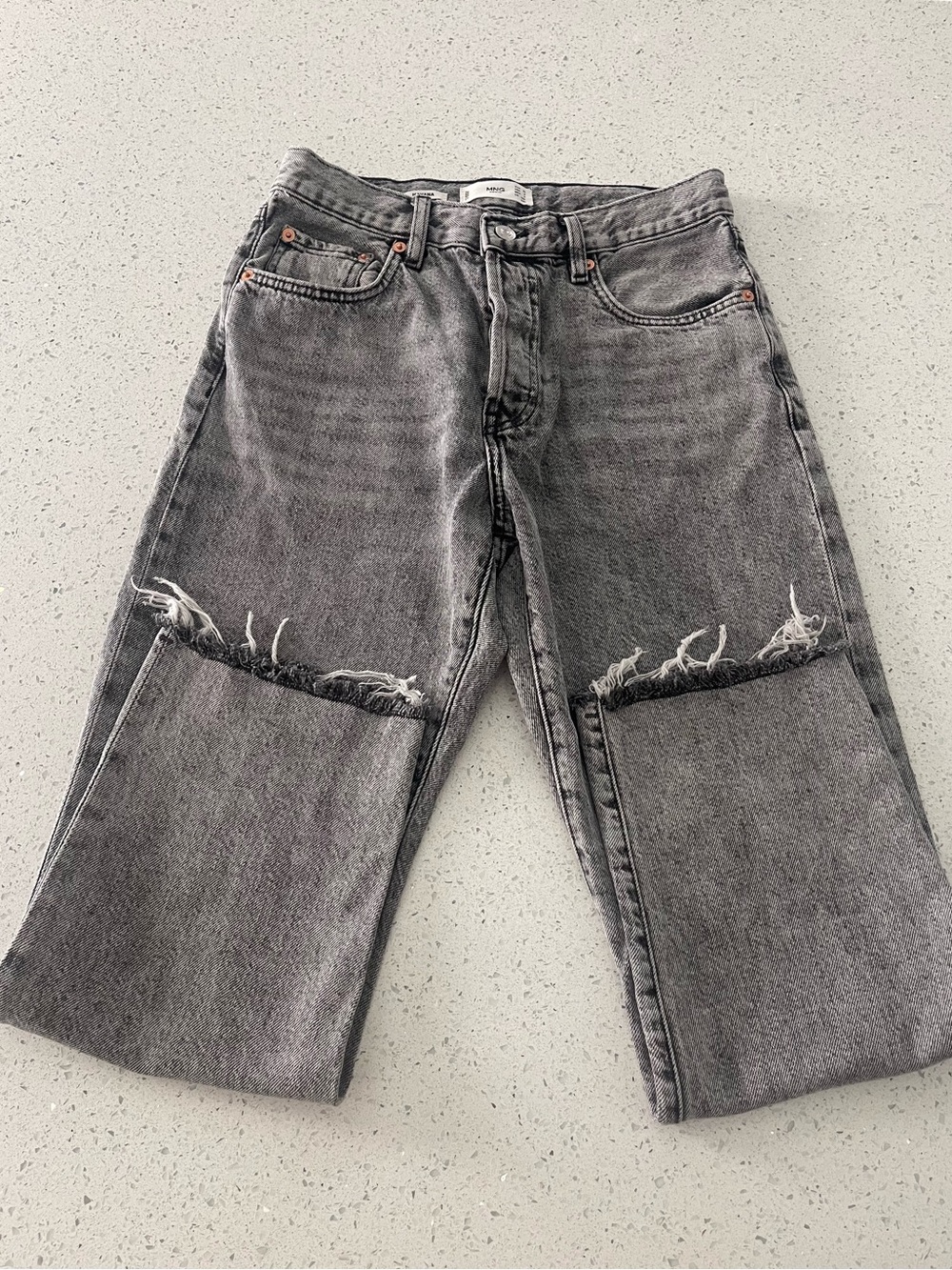 Women’s MNG 1984 Distressed Gray Jeans - Classic Cut